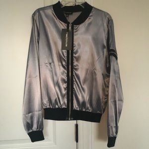Silk Bomber Jacket